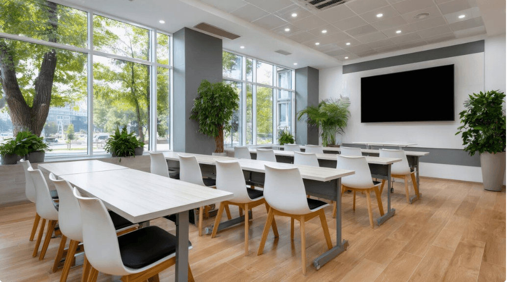 A comfortable and inviting space designed for seminars.