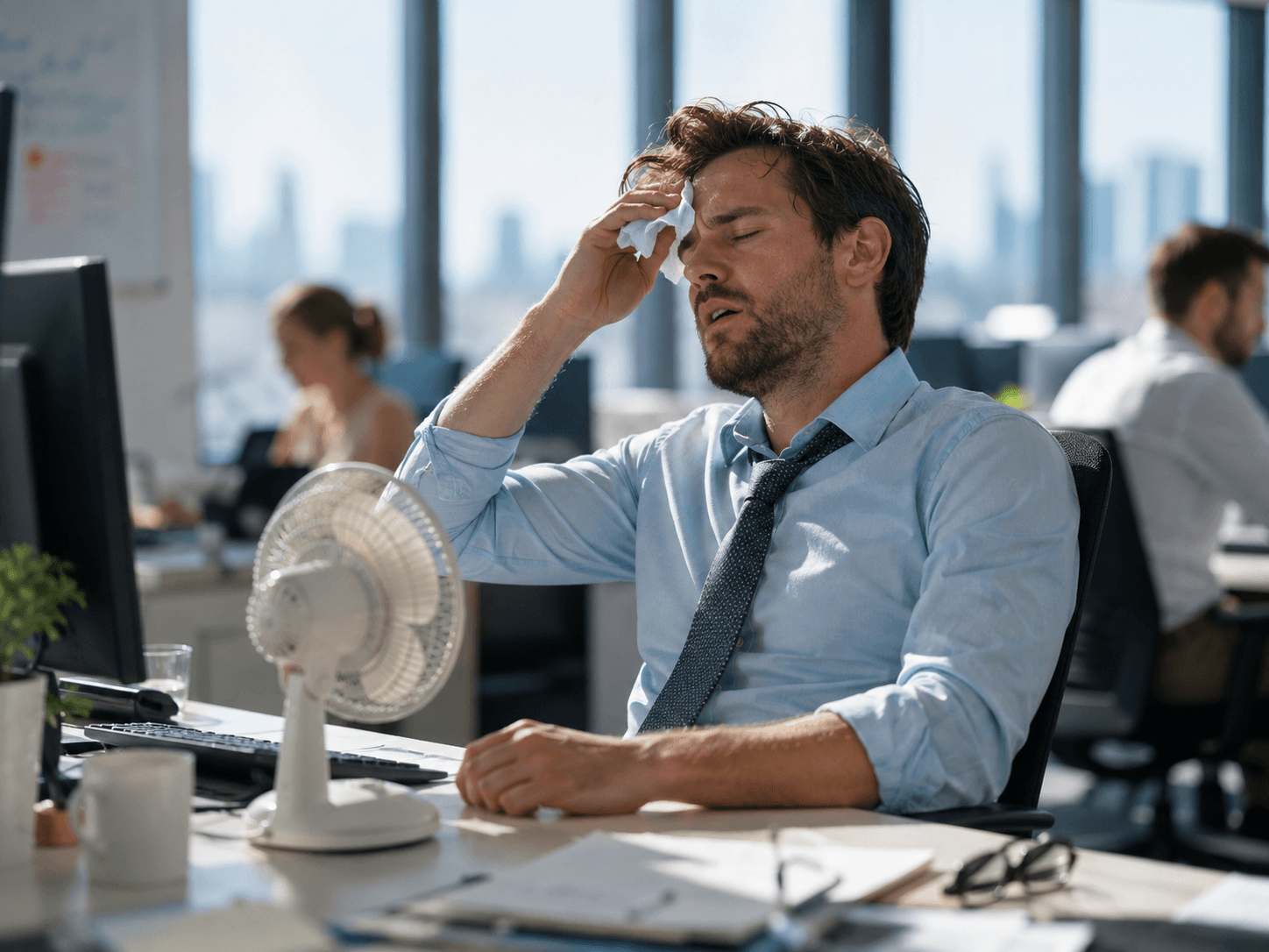 In the summer of 2026, many professionals are struggling to do business due to the severe heatwave.